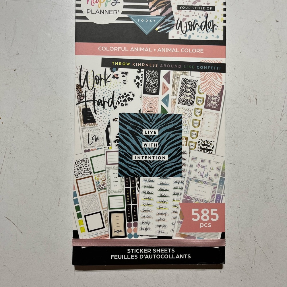 The Happy Planner Colorful Animal Sticker Book
